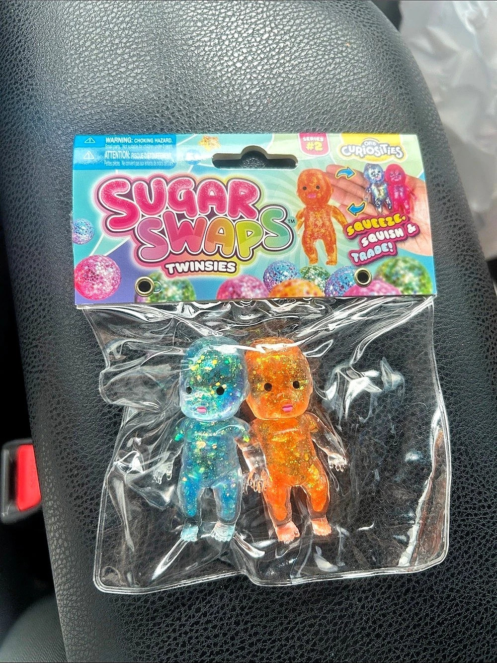 ORB. Curiosities Mini Babies Sugar Swaps Twinsies Set Blue & Orange Squishy NWT